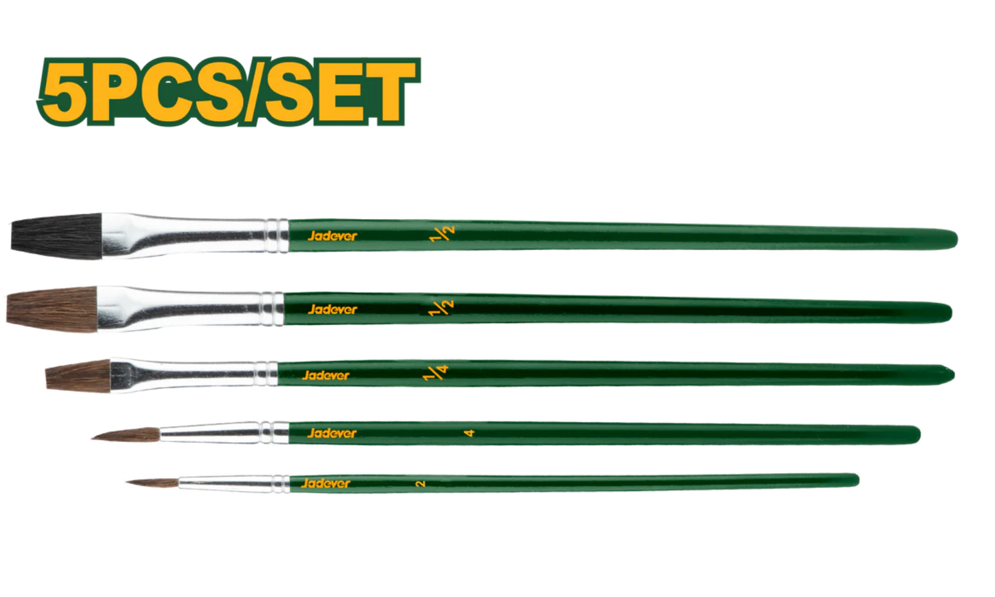  Jadever 5-Piece Paint Brush Set High Quality & Precision