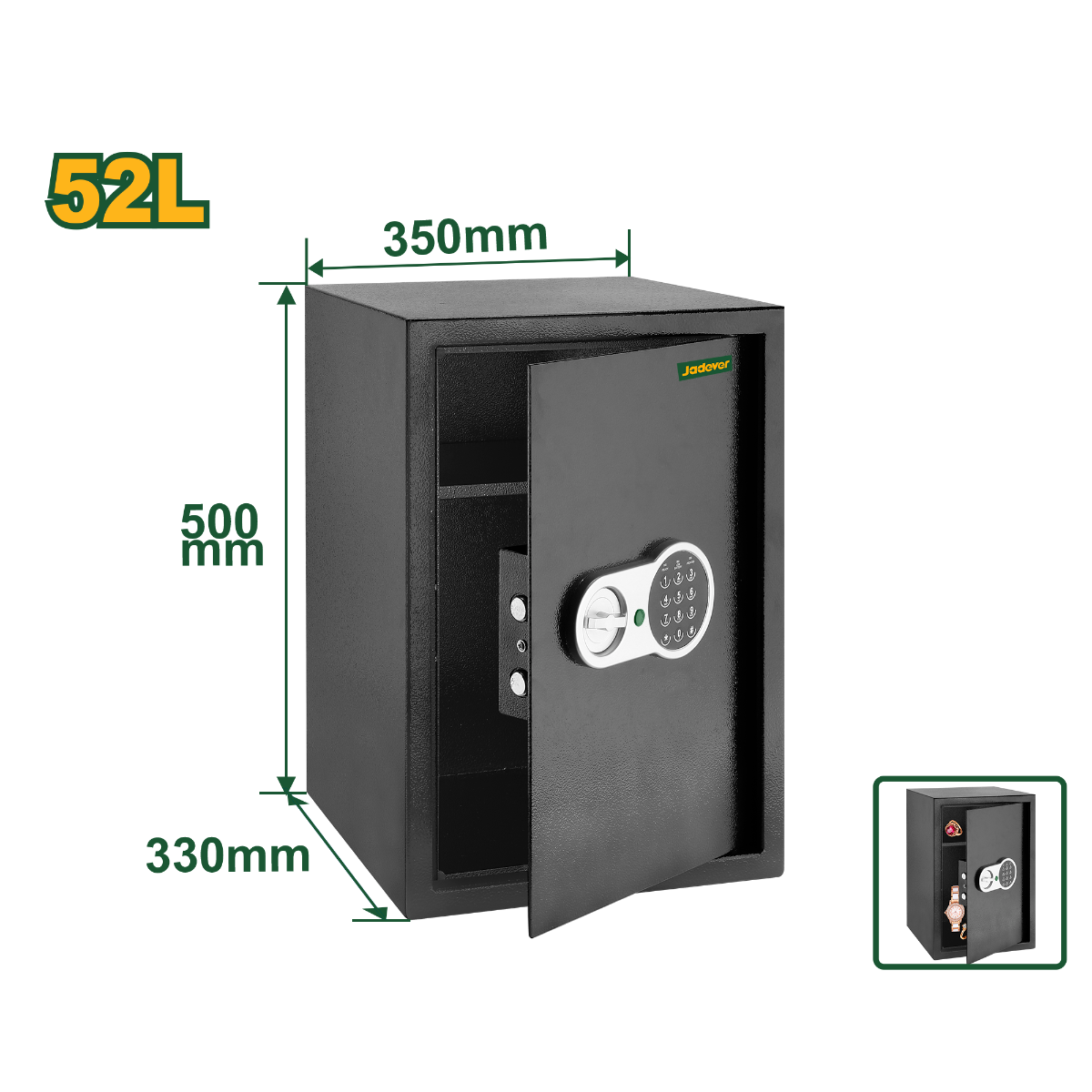 Jadever 52L Digital Safe High Security & Durable