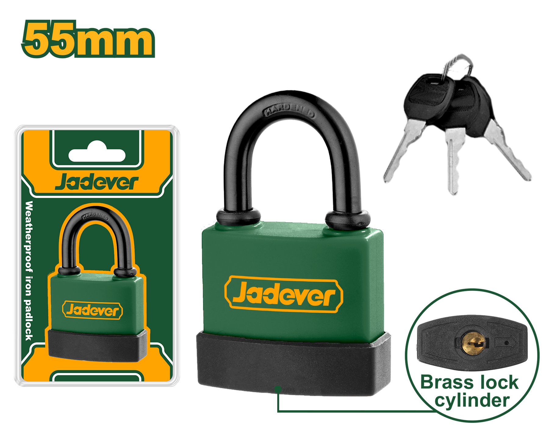 Jadever 55mm Weatherproof Lock Secure & Durable Jadever 55mm Weatherproof Lock Secure & Durable