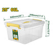 Jadever 66L Clear Plastic Storage Box Durable & Secure