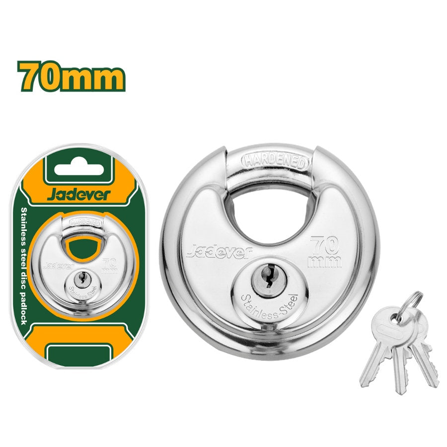 Jadever 70mm Stainless Disc Lock Secure 