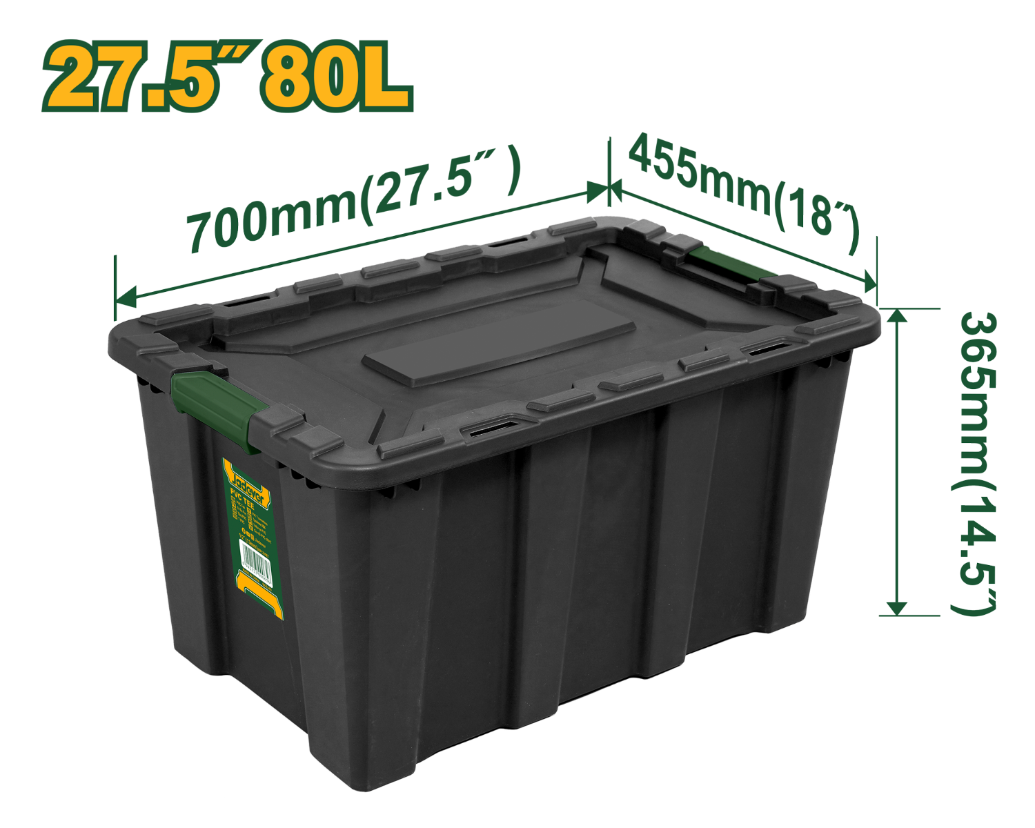 Jadever 88L Storage Box Durable & Stylish Organizer