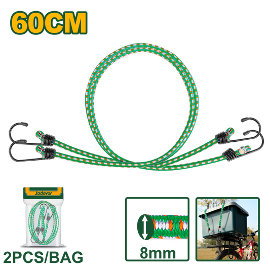 Jadever Bungee Cord 60cm 2 Pack Strong & Flexible Tie Down
