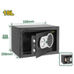 Jadever Digital Safe 8kg 25×35×25cm Secure Storage