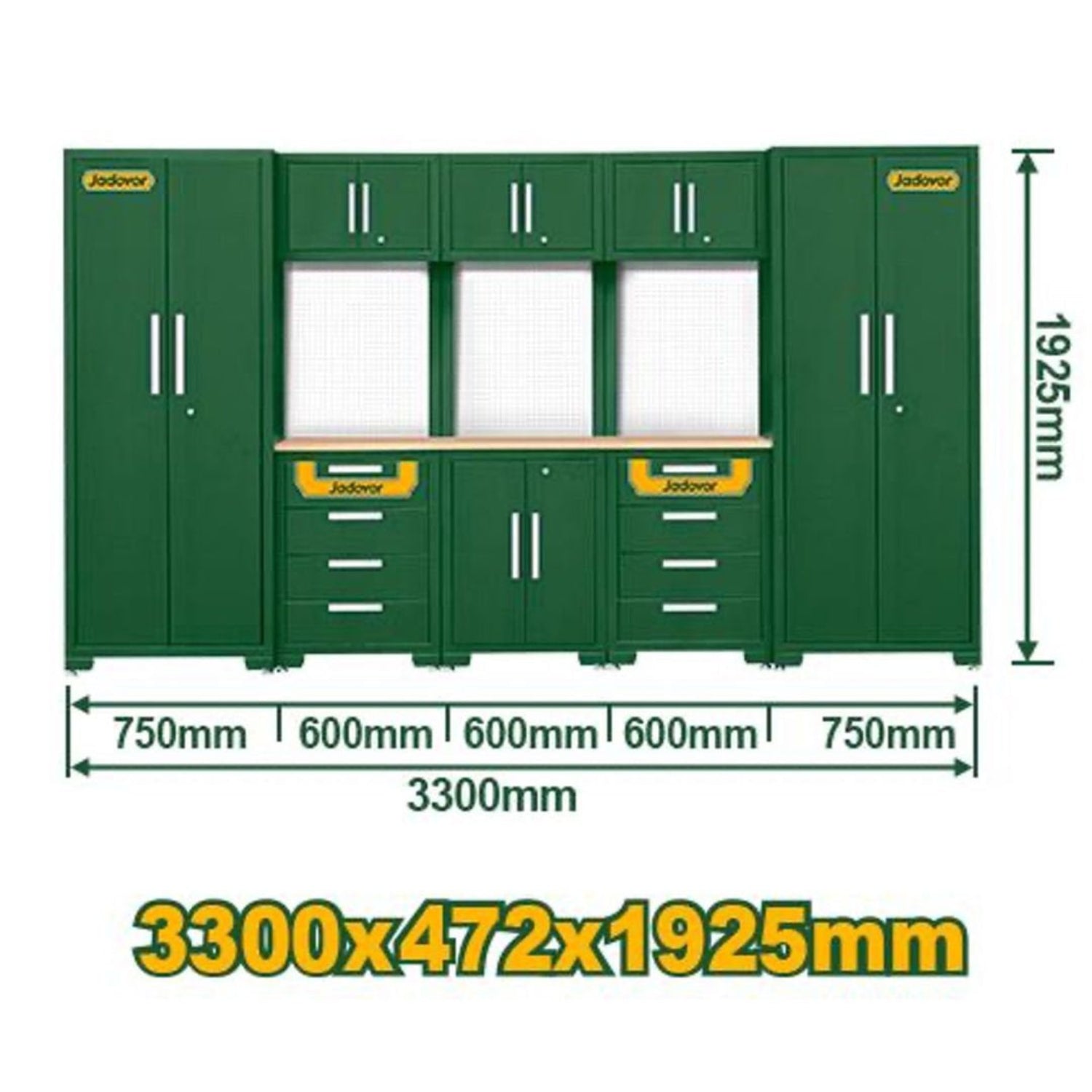 Jadever Garage Tool Cabinet Durable & Elegant Organization