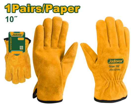 Jadever Heavy-Duty Leather Gloves Durable & Protective