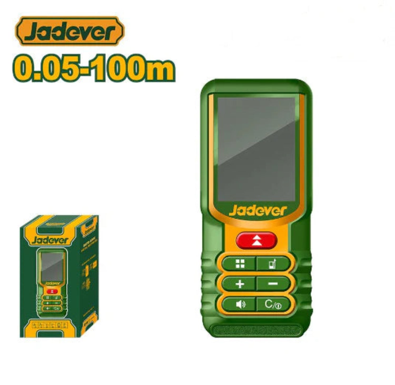 Jadever Laser Distance Meter 0.05-100m Precise & Reliable