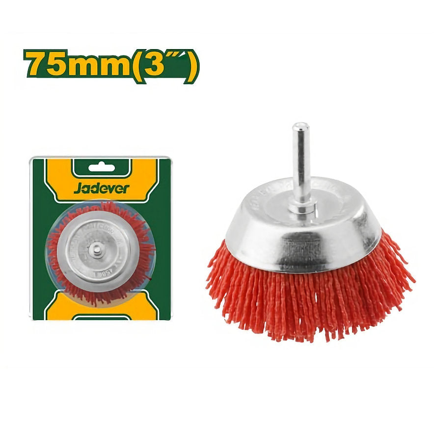 Jadever Nylon Drill Brush 3" Durable & Versatile Cleaning