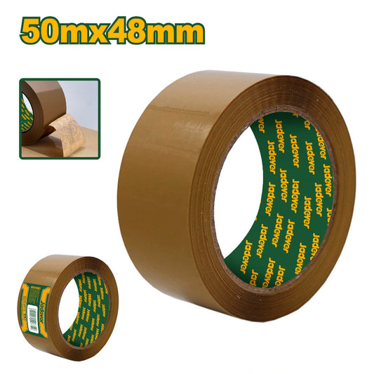 Jadever Packing Tape 50m Strong & Durable - Brown