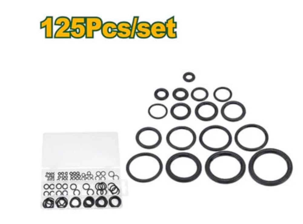 Jadever Rubber O-Ring Set 125 Pieces for Versatile Applications 