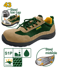Jadever Suede Safety Shoes Size 43 Durable & Protective