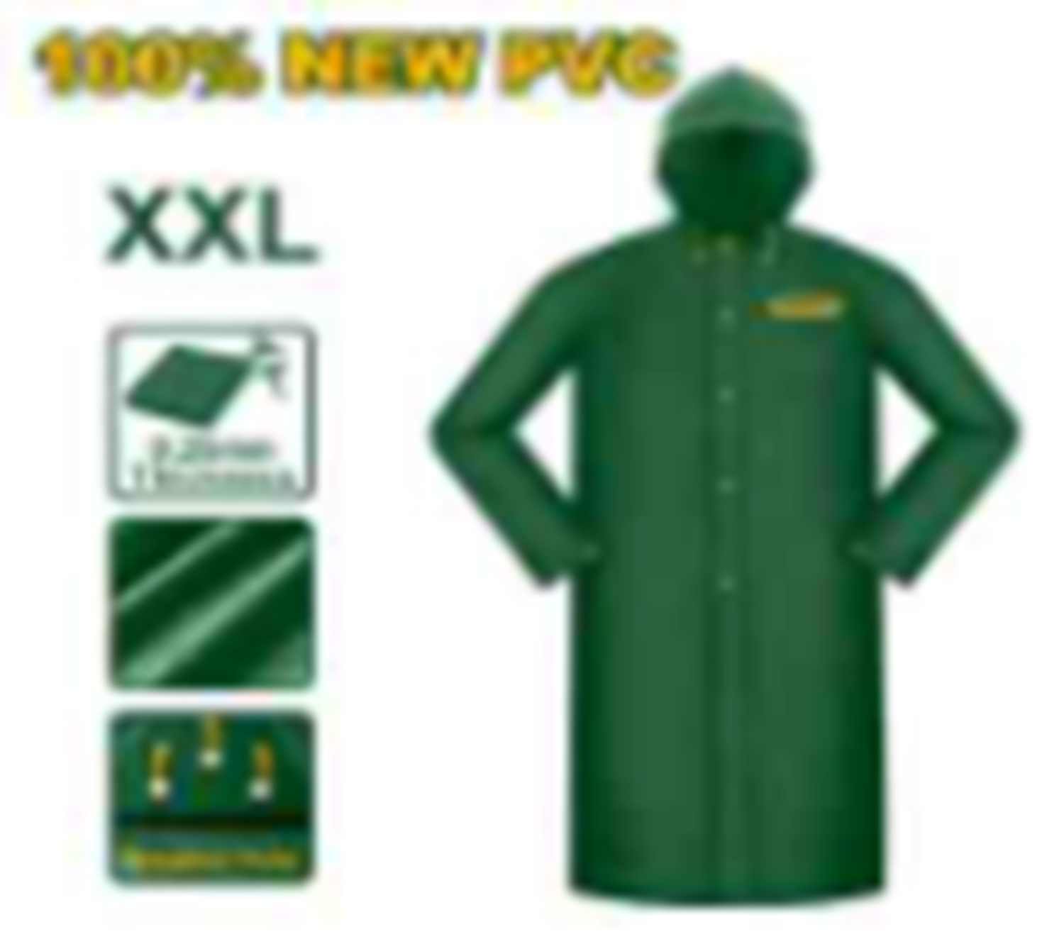 Jadever XXL Rain Jacket Waterproof & Lightweight Jadever XXL Rain Jacket Waterproof & Lightweight