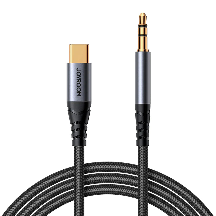 Joyroom AUX Audio Cable Type C to 3.5mm 1.2m - Black Joyroom AUX Audio Cable Type C to 3.5mm 1.2m - Black