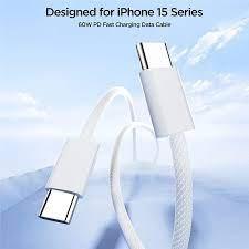 Joyroom Ben Series Type C to Type C 60W Fast Charging Cable 1m - White Joyroom Ben Series Type C to Type C 60W Fast Charging Cable 1m - White