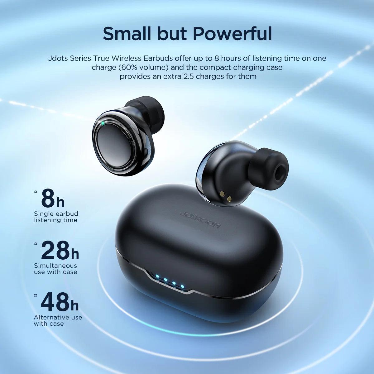 Joyroom Jdots JR DB1  Stylish True Wireless Earbuds -  Black