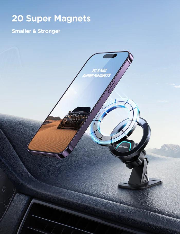 Joyroom Magnetic Car Phone Mount Strong & Secure 360 - Black Joyroom Magnetic Car Phone Mount Strong & Secure 360 - Black
