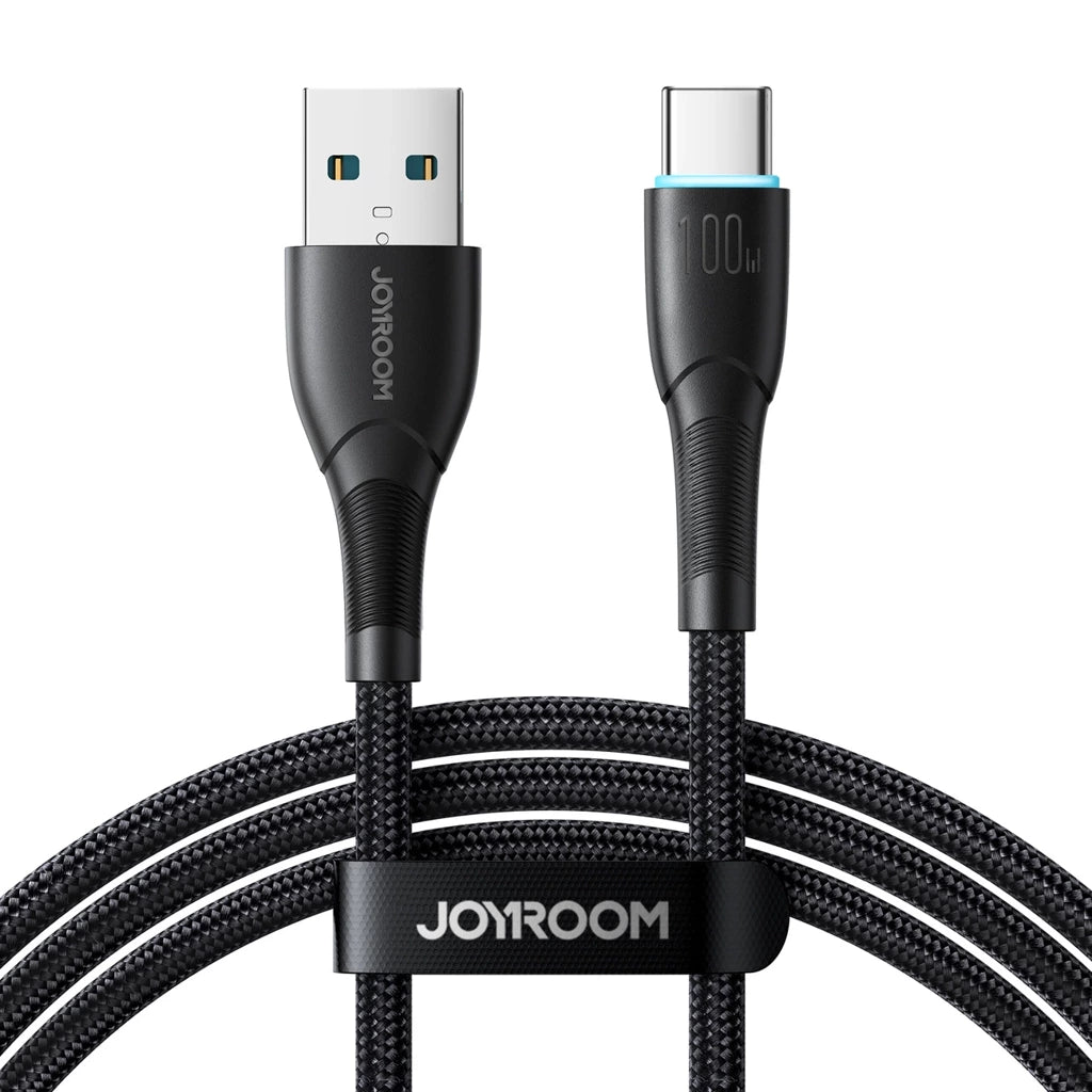 Joyroom Starry 100W USB A & USB C Cable 1m Fast & Durable Charging - Black Joyroom Starry 100W USB A & USB C Cable 1m Fast & Durable Charging - Black