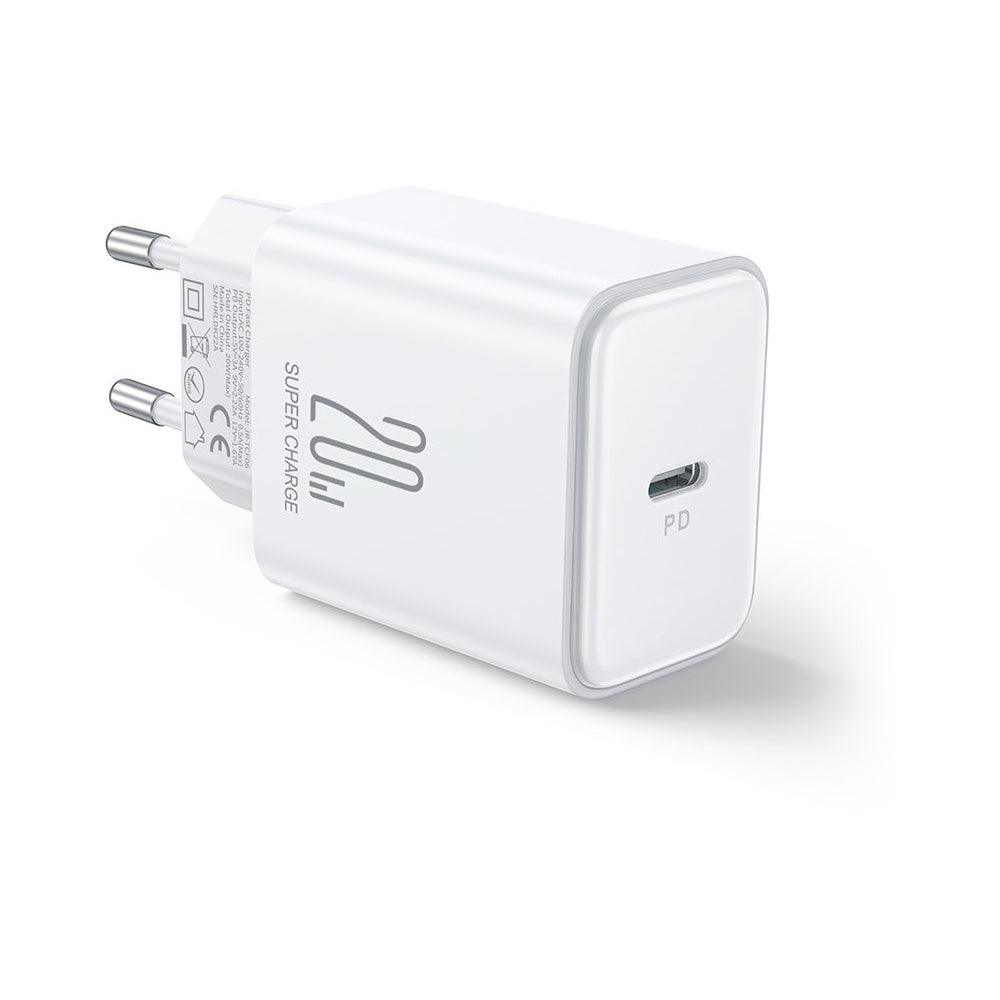 Joyroom USB C Charger 20W  PD  Fast & Safe Charging for Devices - White