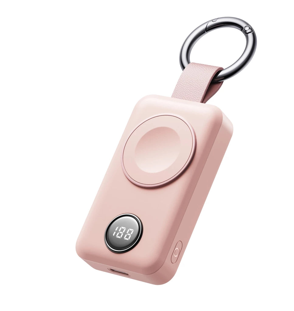 Joyroom Wireless Powerbank 2000mAh for Apple Watch Charging - Black & Pink