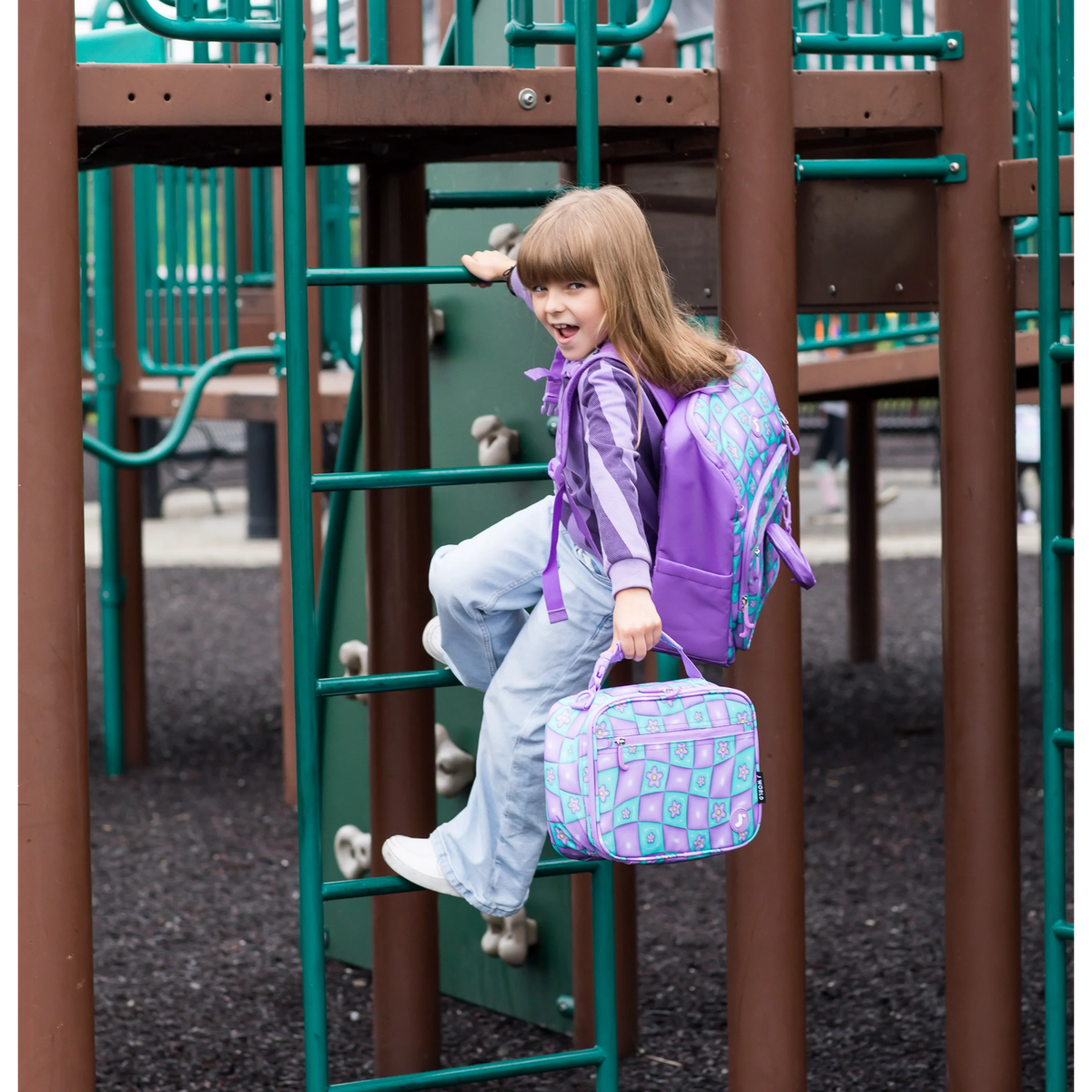J World Junior Backpack with Lunch Box for School