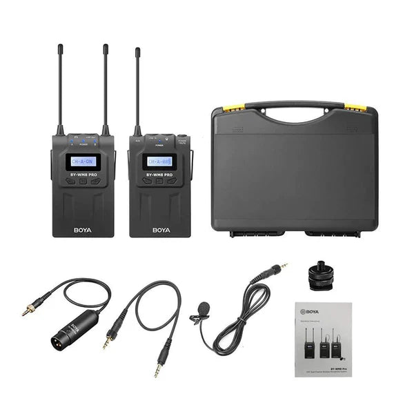 ميكروفون لاسلكي BOYA BY-WM8 Pro-K1 UHF للصوت الاحترافي