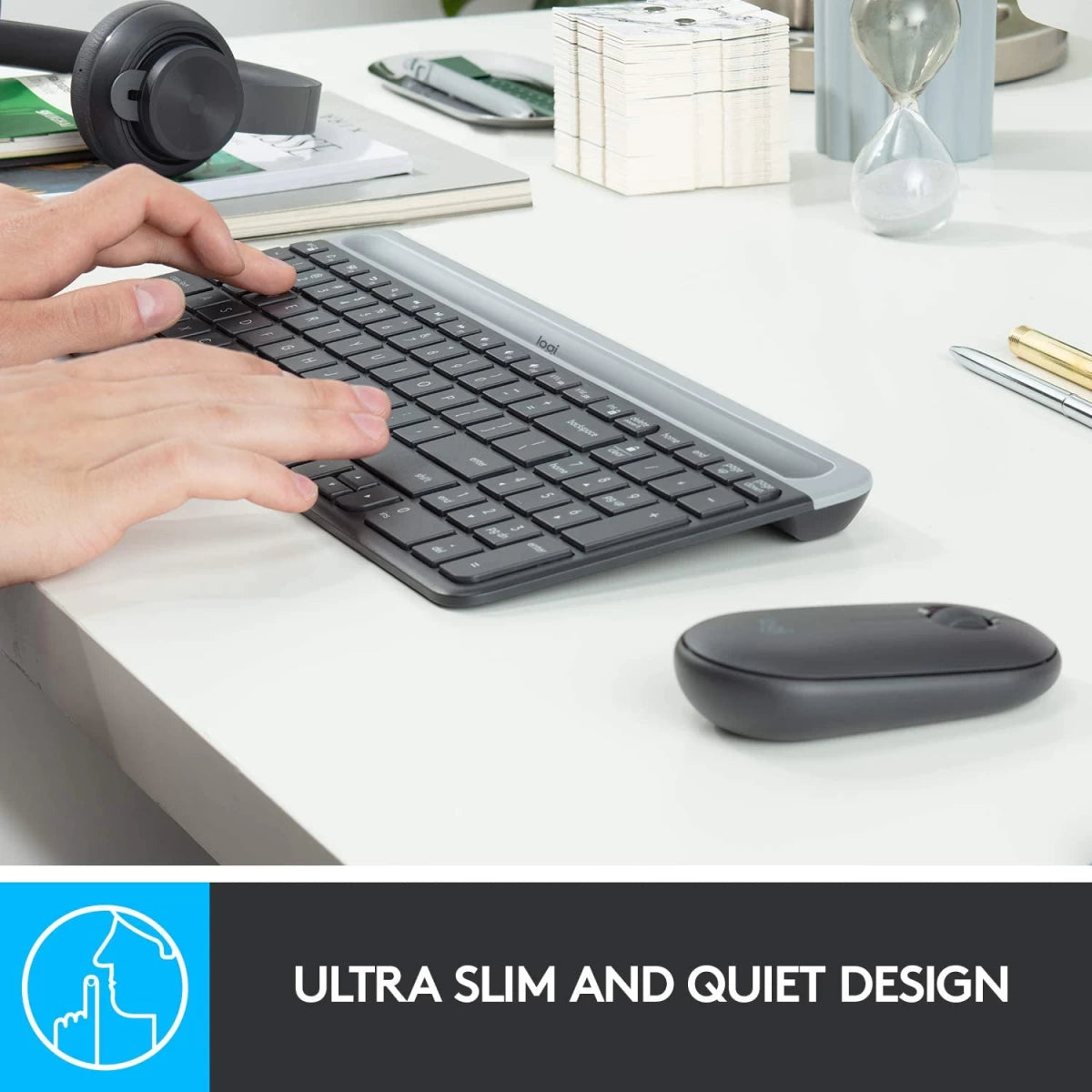 Logitech MK470 Slim Combo – Silent Wireless Keyboard & Mouse Logitech MK470 Slim Combo – Silent Wireless Keyboard & Mouse