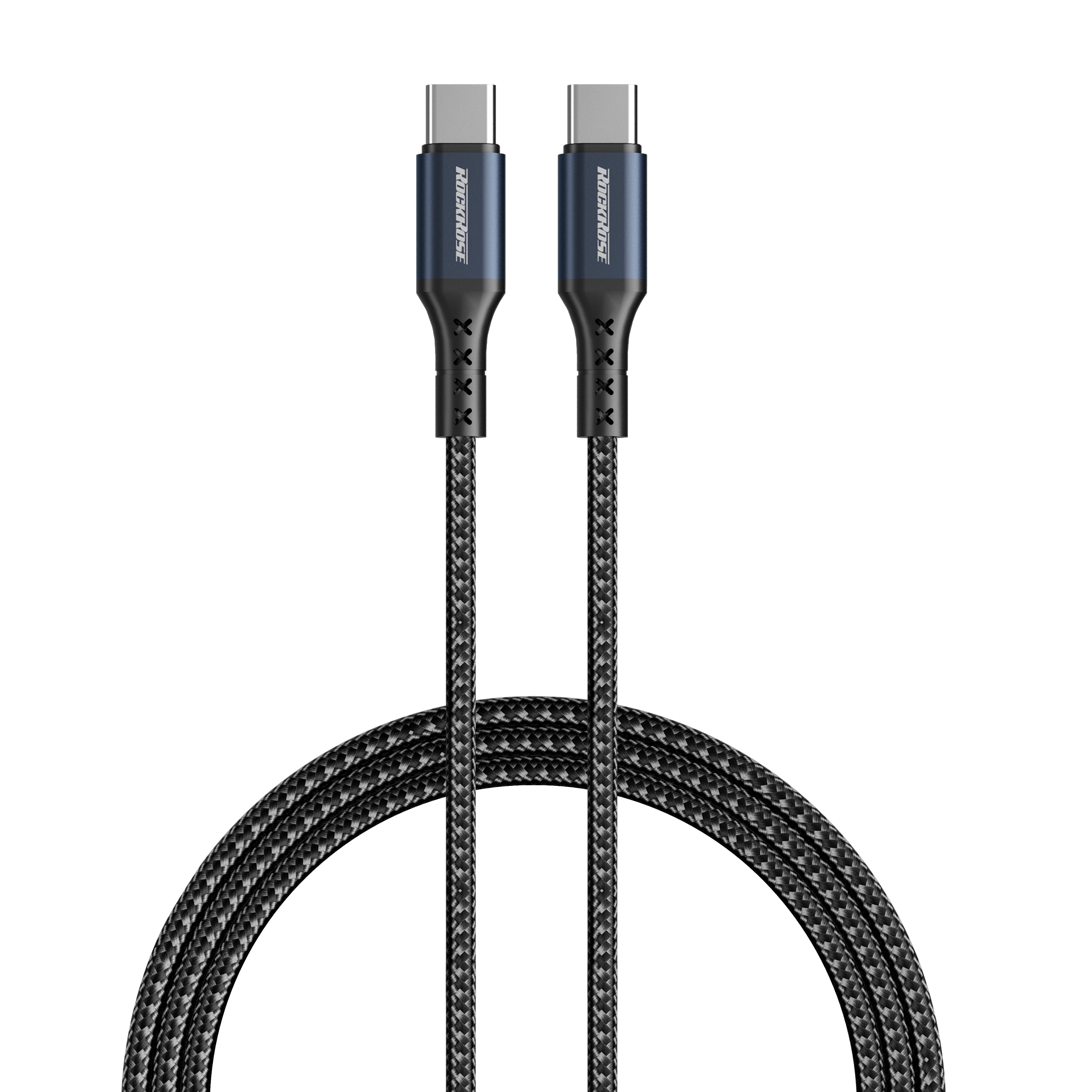 RockRoze 1M USB-C to USB-C Cable 60W Fast Charging Black