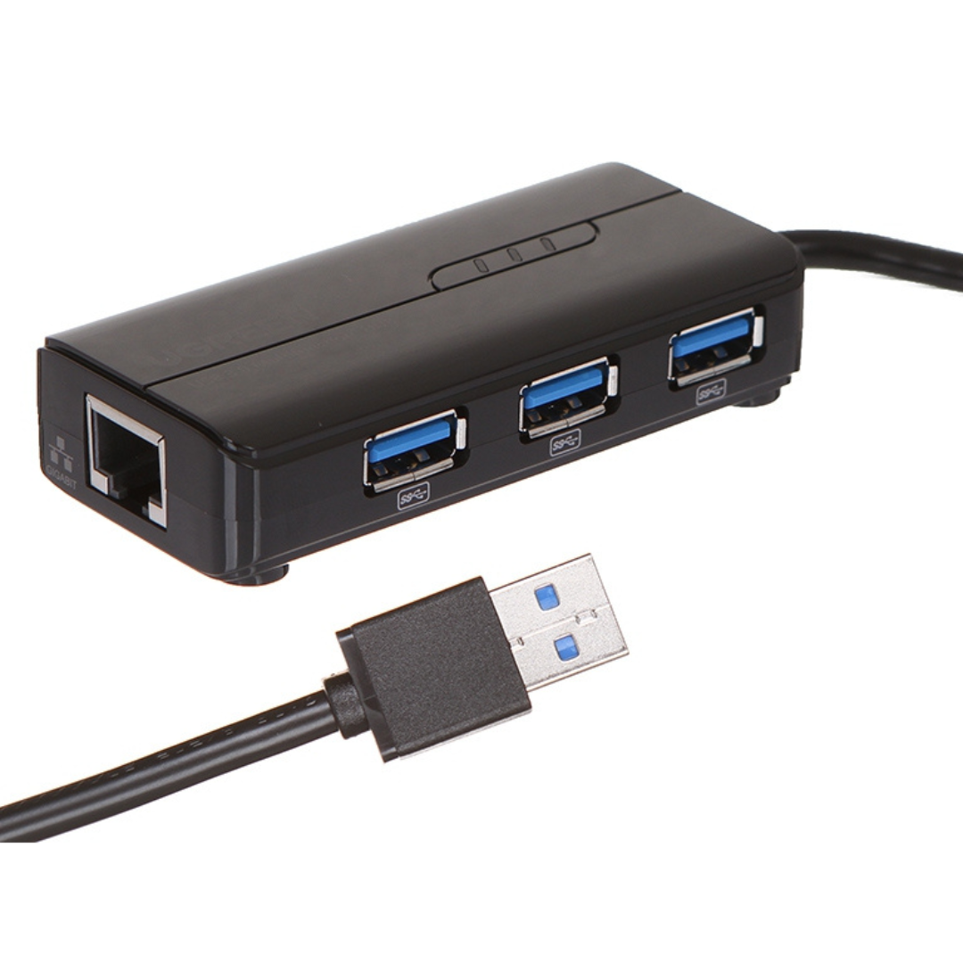 UGREEN USB 3.0 Hub with Gigabit Ethernet Adapter – 3 USB Ports + LAN UGREEN USB 3.0 Hub with Gigabit Ethernet Adapter – 3 USB Ports + LAN