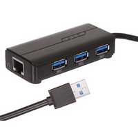 UGREEN Hub USB 3.0 مع منفذ إيثرنت جيجابت و3 منافذ USB - متوافق مع Mac وPC