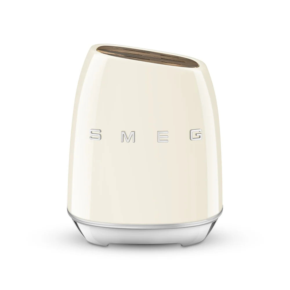 Smeg Knife Block Set – Cream
