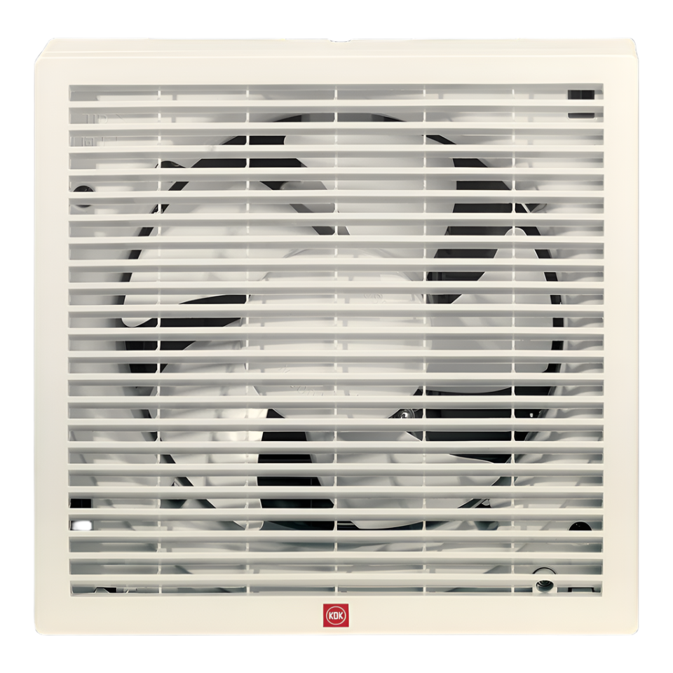 KDK 6-Inch Square Window Exhaust Fan with Electric Shutter KDK 6-Inch Square Window Exhaust Fan with Electric Shutter