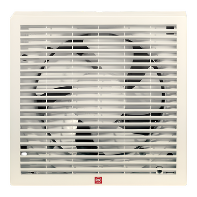 KDK 6-Inch Square Window Exhaust Fan with Electric Shutter