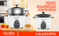 طباخ الأرز Decakela 1.8 لتر | 700 وات (KEER034W)  