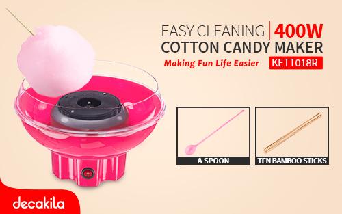 Decakila Cotton Candy Maker KETT018R – Easy & Fun Decakila Cotton Candy Maker KETT018R – Easy & Fun