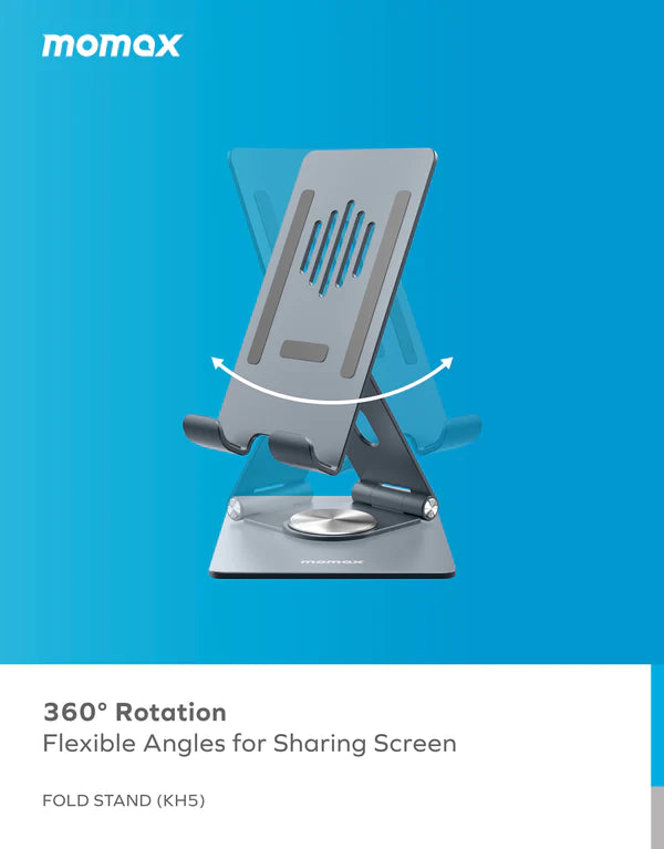 Momax Fold Stand Rotating Phone/Tablet Multi-purpose Stand Momax Fold Stand Rotating Phone/Tablet Multi-purpose Stand