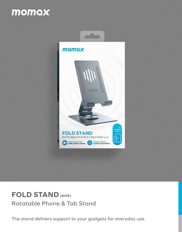 Momax Fold Stand Rotating Phone/Tablet Multi-purpose Stand Momax Fold Stand Rotating Phone/Tablet Multi-purpose Stand