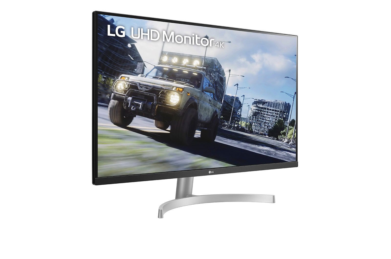 شاشة LG مقاس 32 بوصة بدقة 4K UHD - تدعم HDR10 و AMD FreeSync و MAXXAUDIO ووضع الألعاب