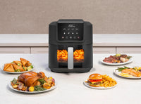 Nutricook NC-AFS100 Slim Air Fryer | 5L | 1500W | 4 Programs | Ceramic Coating | Viewing Window