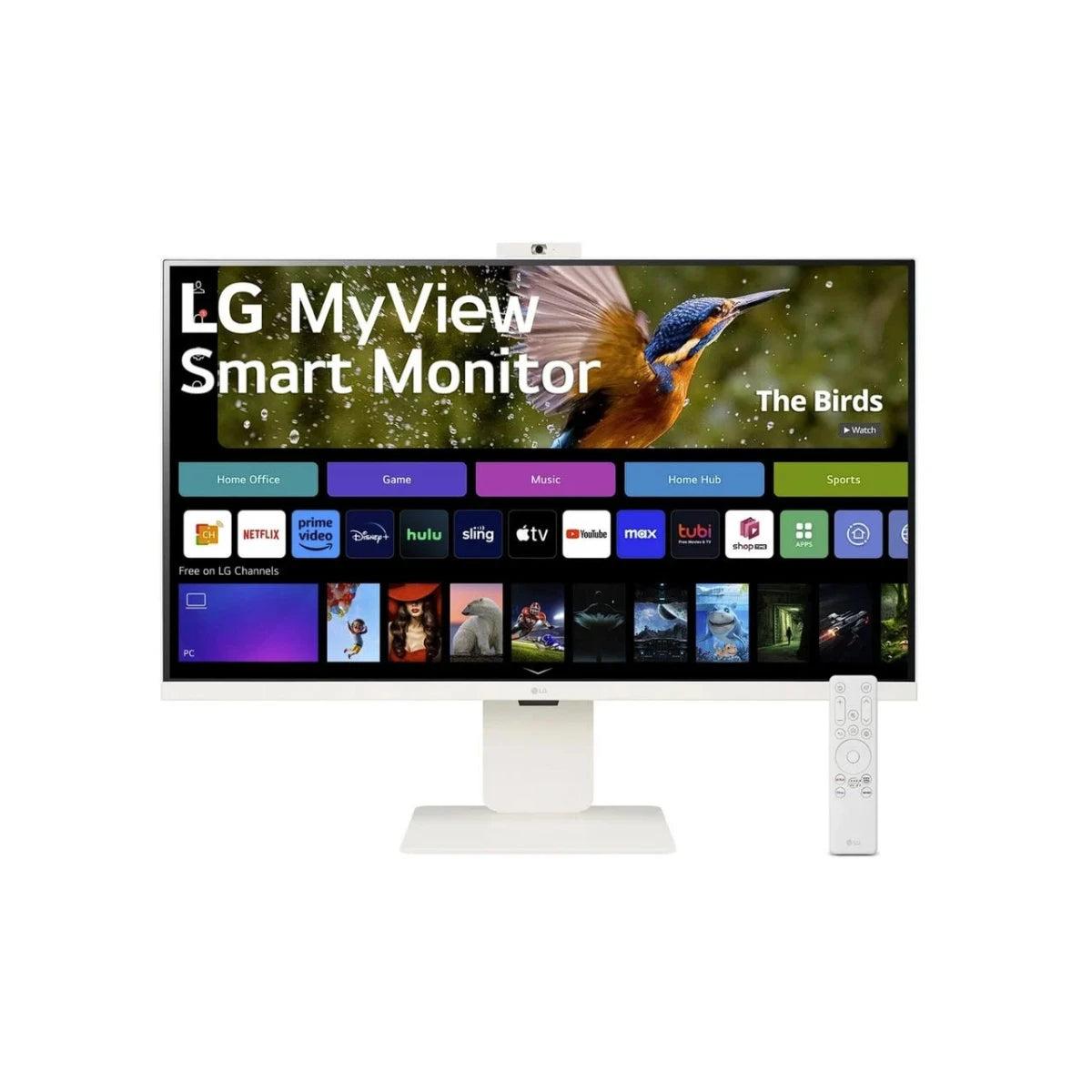 شاشة LG الذكية FHD IPS MyView مقاس 27 بوصة مع نظام التشغيل webOS ومكبرات صوت مدمجة