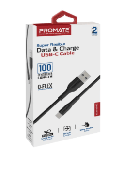 PROMATE Super Flexible Data and Charge USB-C Cable