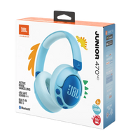 JBL Junior 470NC Wireless Kids Headphones - Noise Cancelling with Safe Sound <85dB