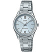 Casio Simple Silver St.Steel Blue Dial For Women LTP-V005D-2B3