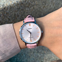 Casio LTP-VT01L-4B Pink Leather , Women Watches