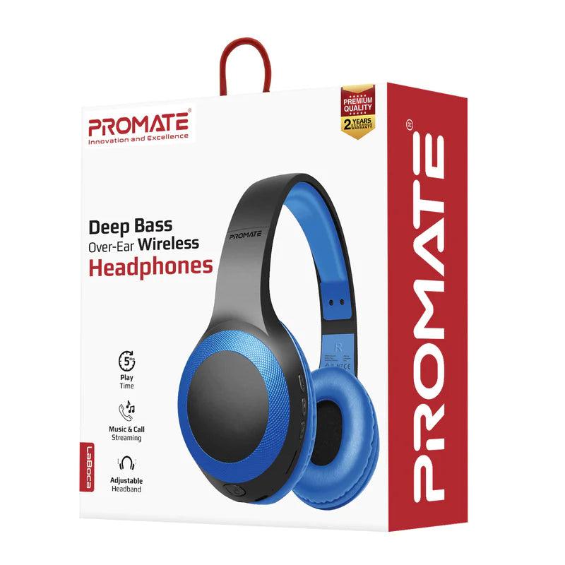 Promate LaBoca Deep Bass Over-Ear Wireless Headphones