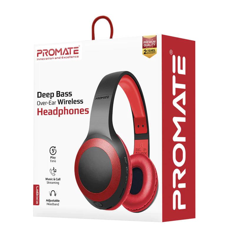 Promate LaBoca Deep Bass Over-Ear Wireless Headphones