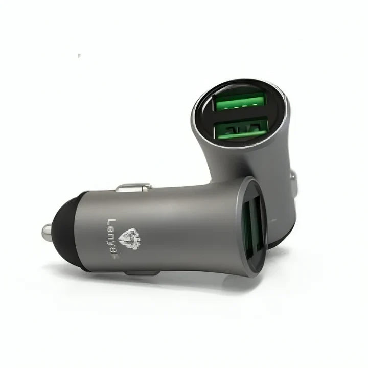 LENYES CA859 Car Charger – 18W Fast Charging – Black