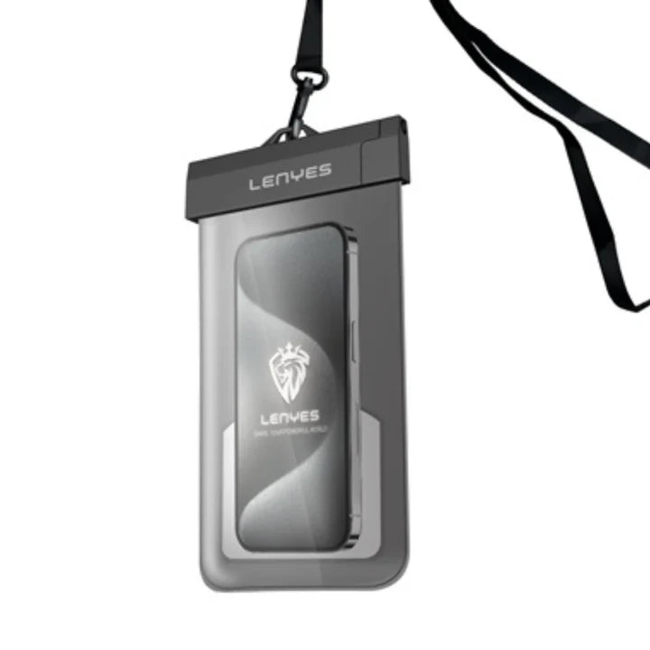LENYES LB2001 Waterproof Phone Pouch – IPX8 Black Case