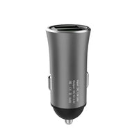 Lenyes CA856 شاحن سيارة سريع مزدوج بمنفذي USB – أسود
