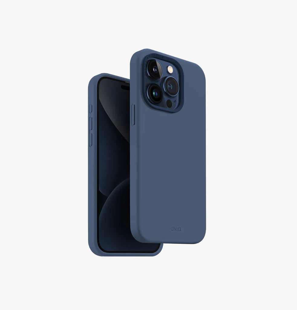 غطاء UNIQ HYBRID لهاتف iPhone 15 Pro – MagClick – Navy Blue