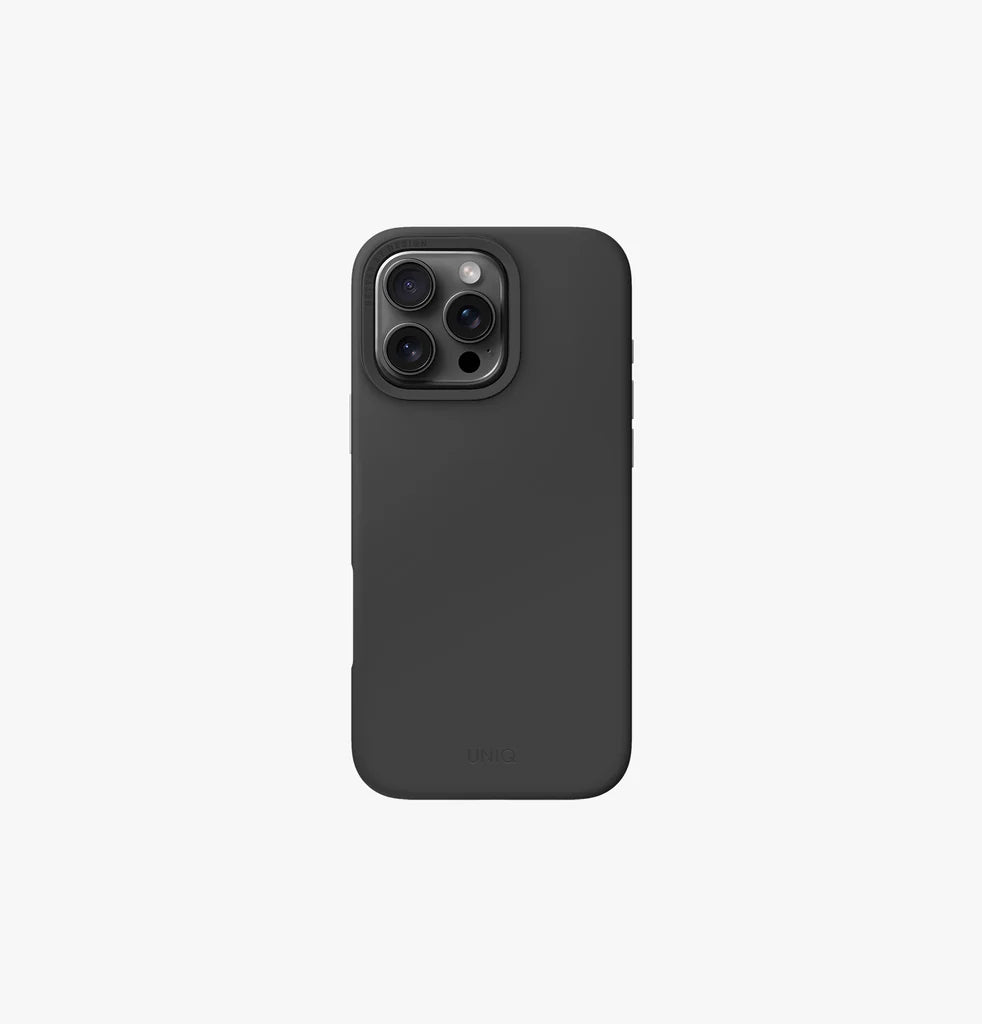 كفر UNIQ Hybrid لأيفون 16 برو مع MagClick – لون رمادي